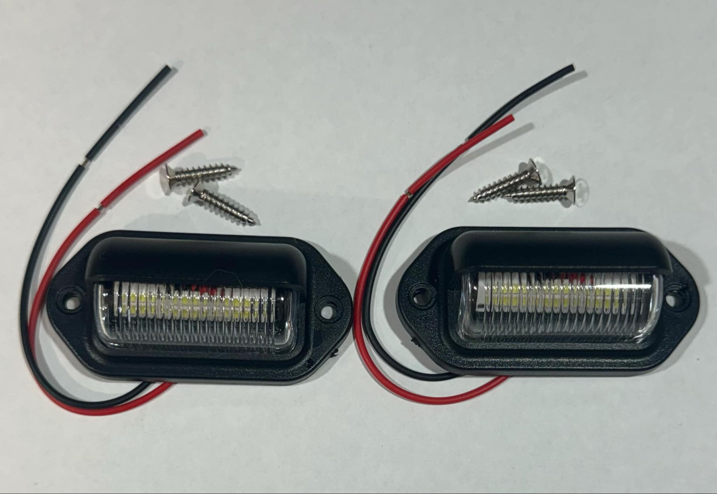 Led Numberplate Light Pair - White